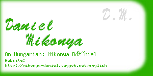 daniel mikonya business card